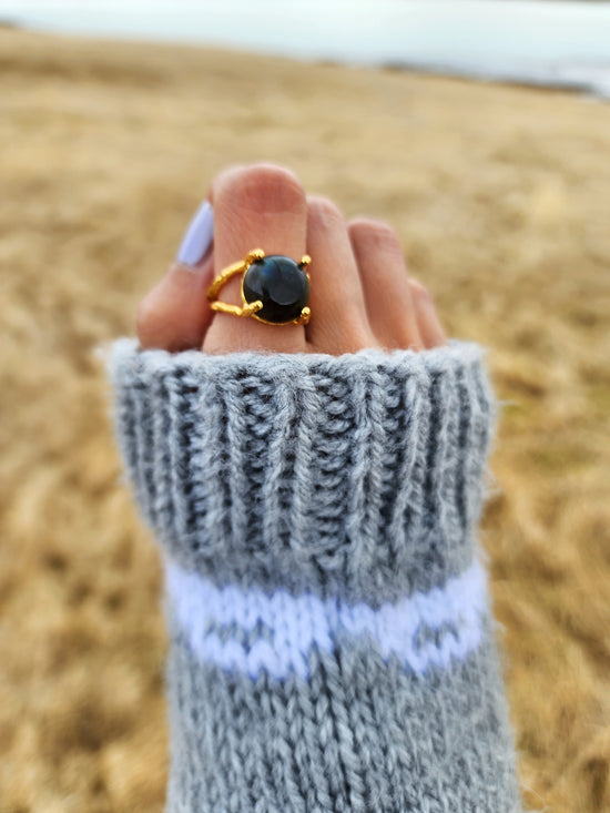 Labradorite Gemstone Ring