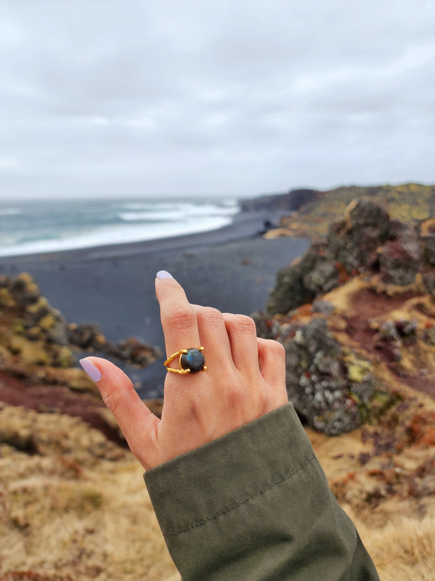 Labradorite Gemstone Ring