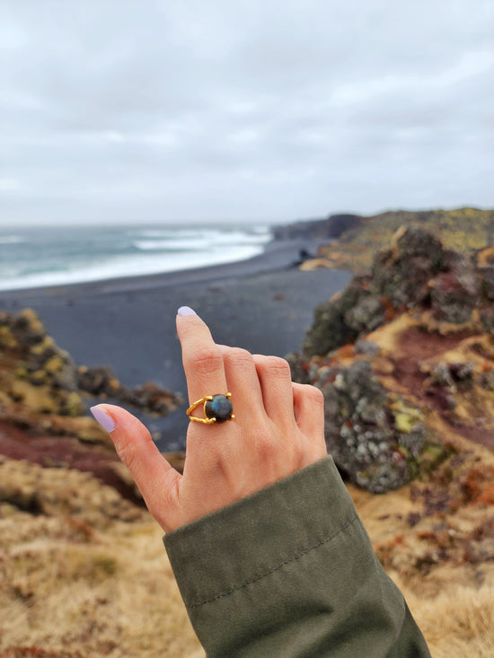 Labradorite Gemstone Ring