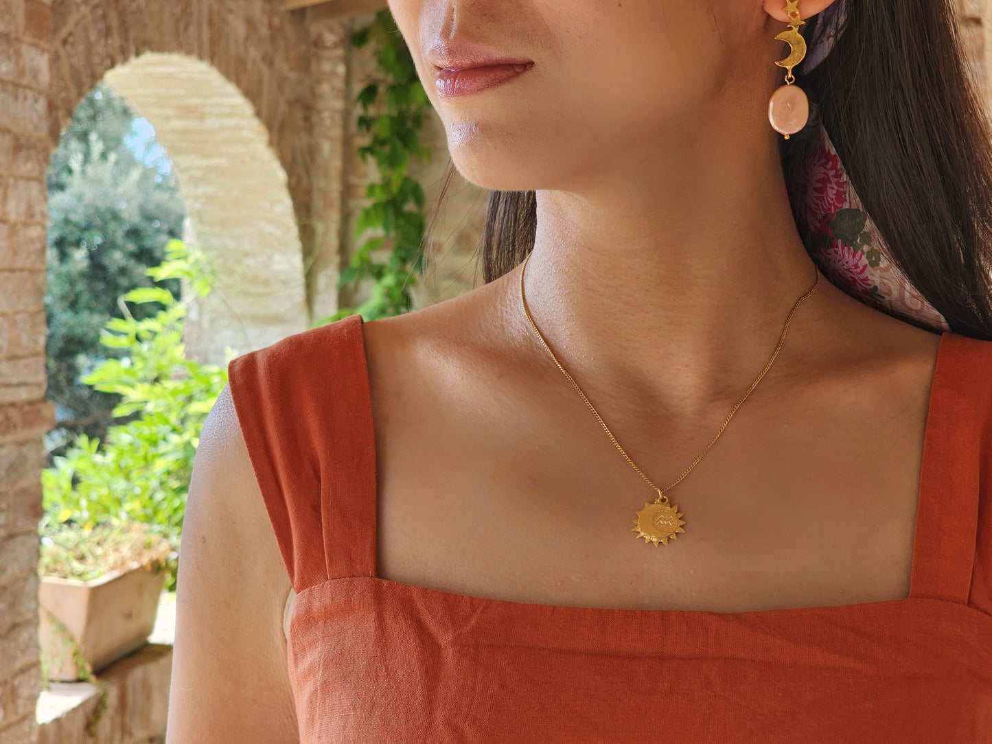 Pink Aurora Galaxy Earrings