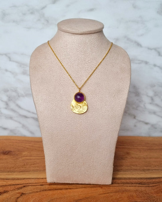 Amethyst Mountain Necklace - Gold Vermeil