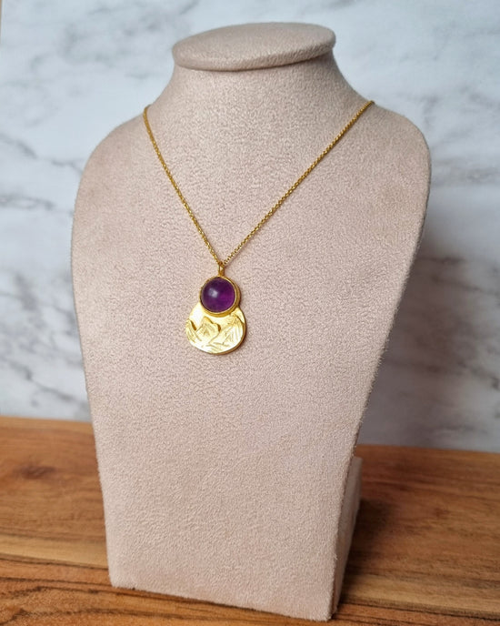 Amethyst Mountain Necklace - Gold Vermeil