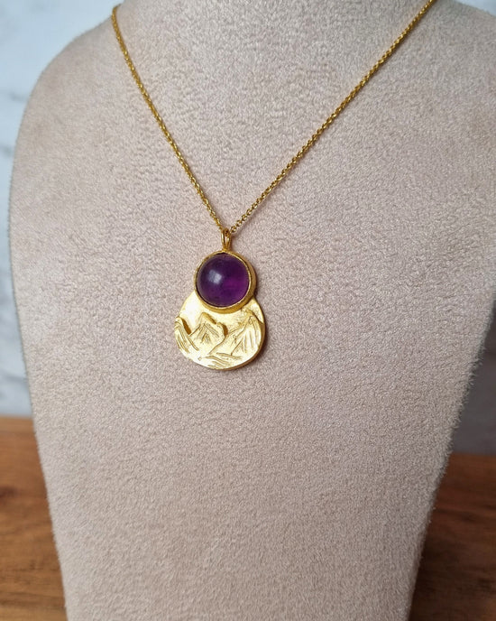 Amethyst Mountain Necklace - Gold Vermeil