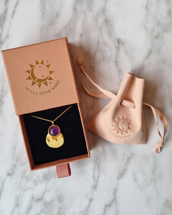 Amethyst Mountain Necklace - Gold Vermeil