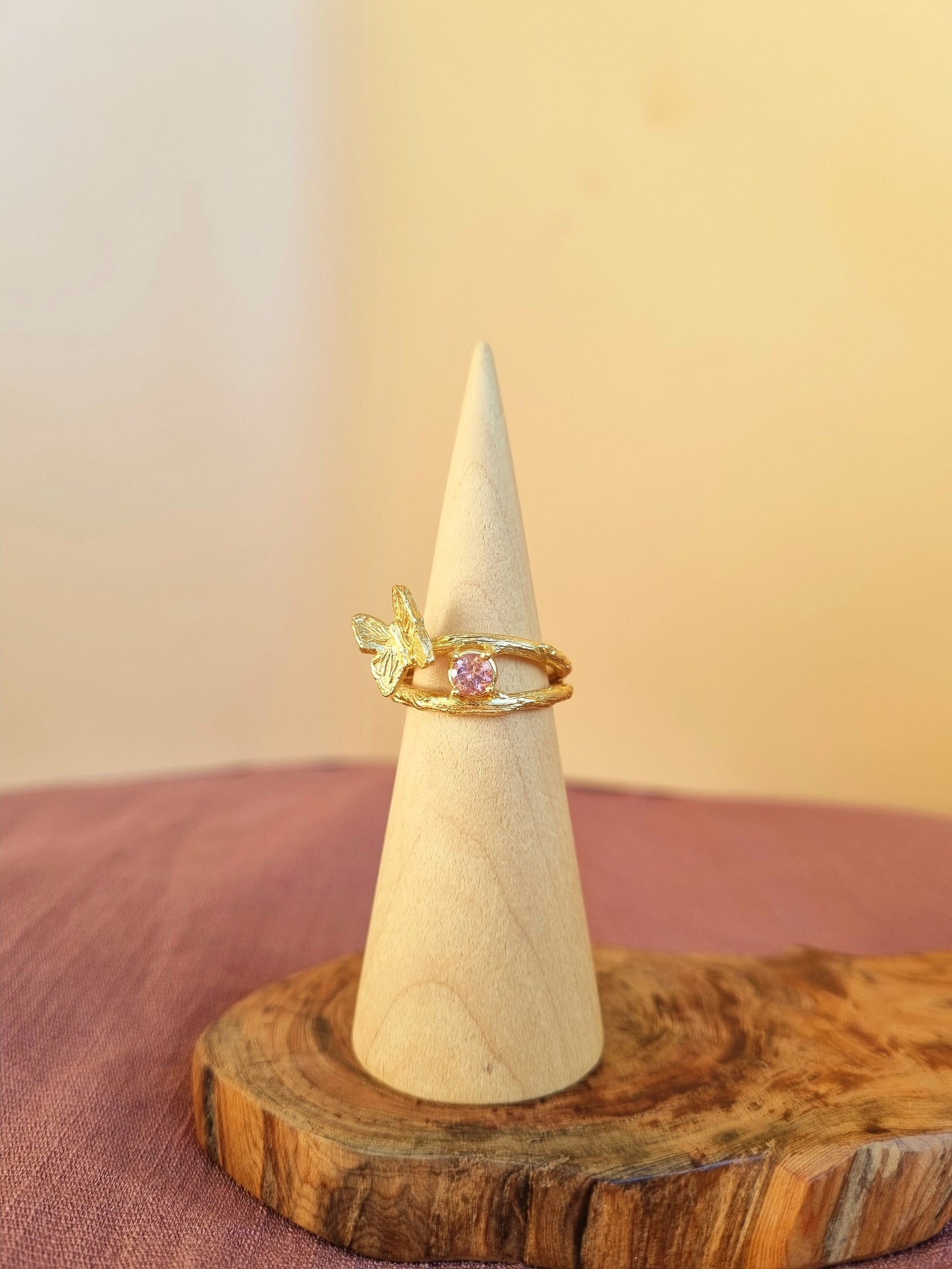 Butterfly Ring - Pink Tourmaline