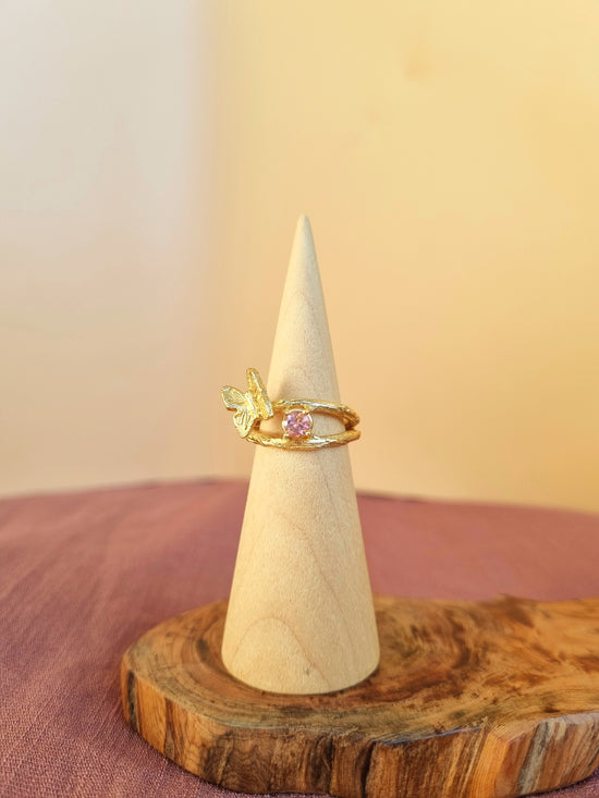 Butterfly Ring - Pink Tourmaline