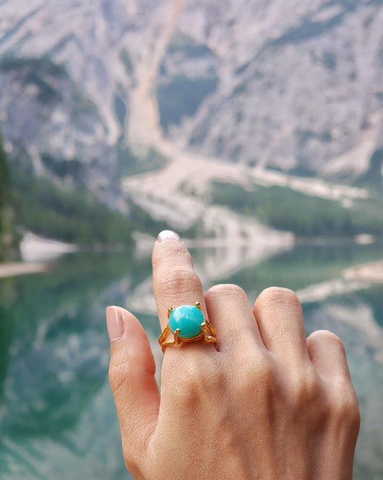 Amazonite Gemstone Ring