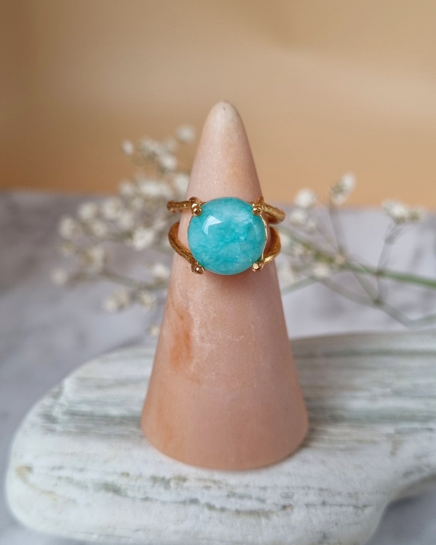 Amazonite Gemstone Ring