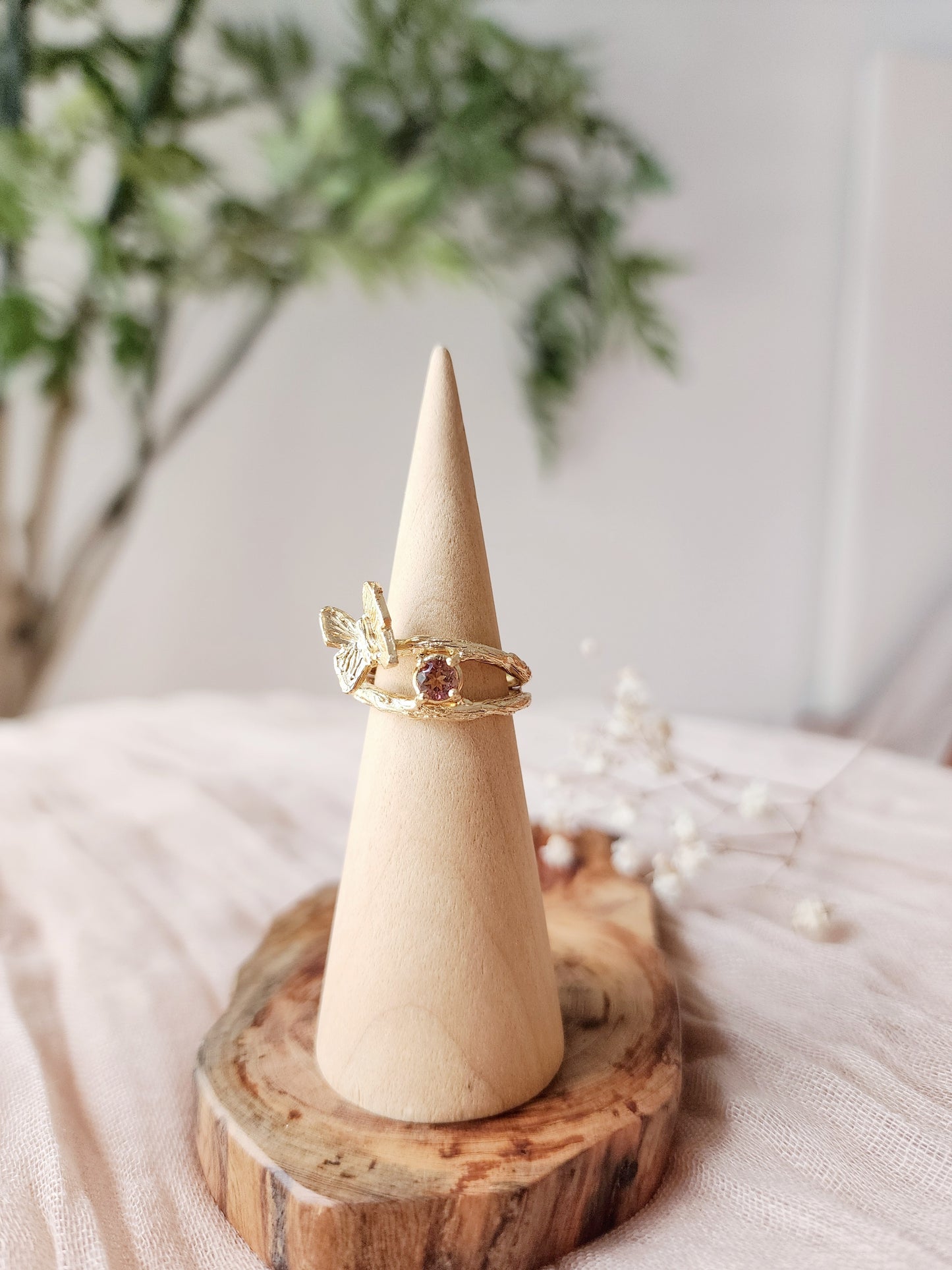 Butterfly Ring - Pink Tourmaline