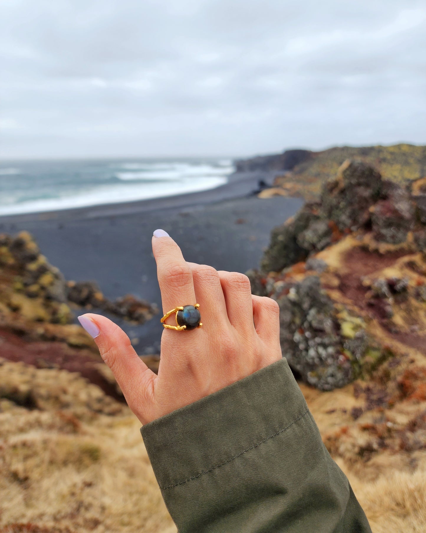 Labradorite Gemstone Ring