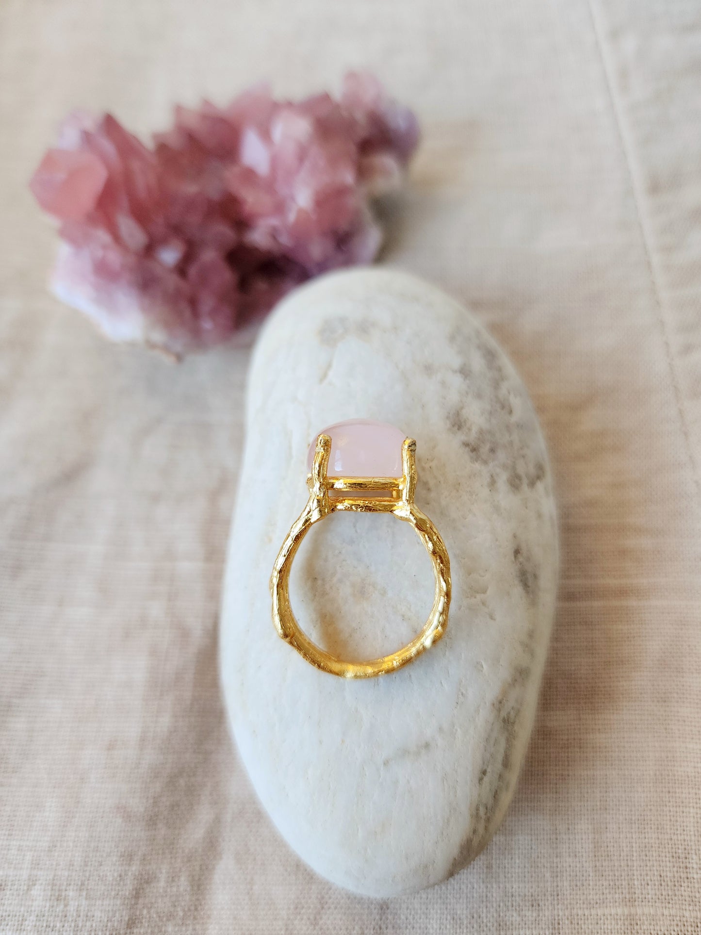 Rose Quartz Ring