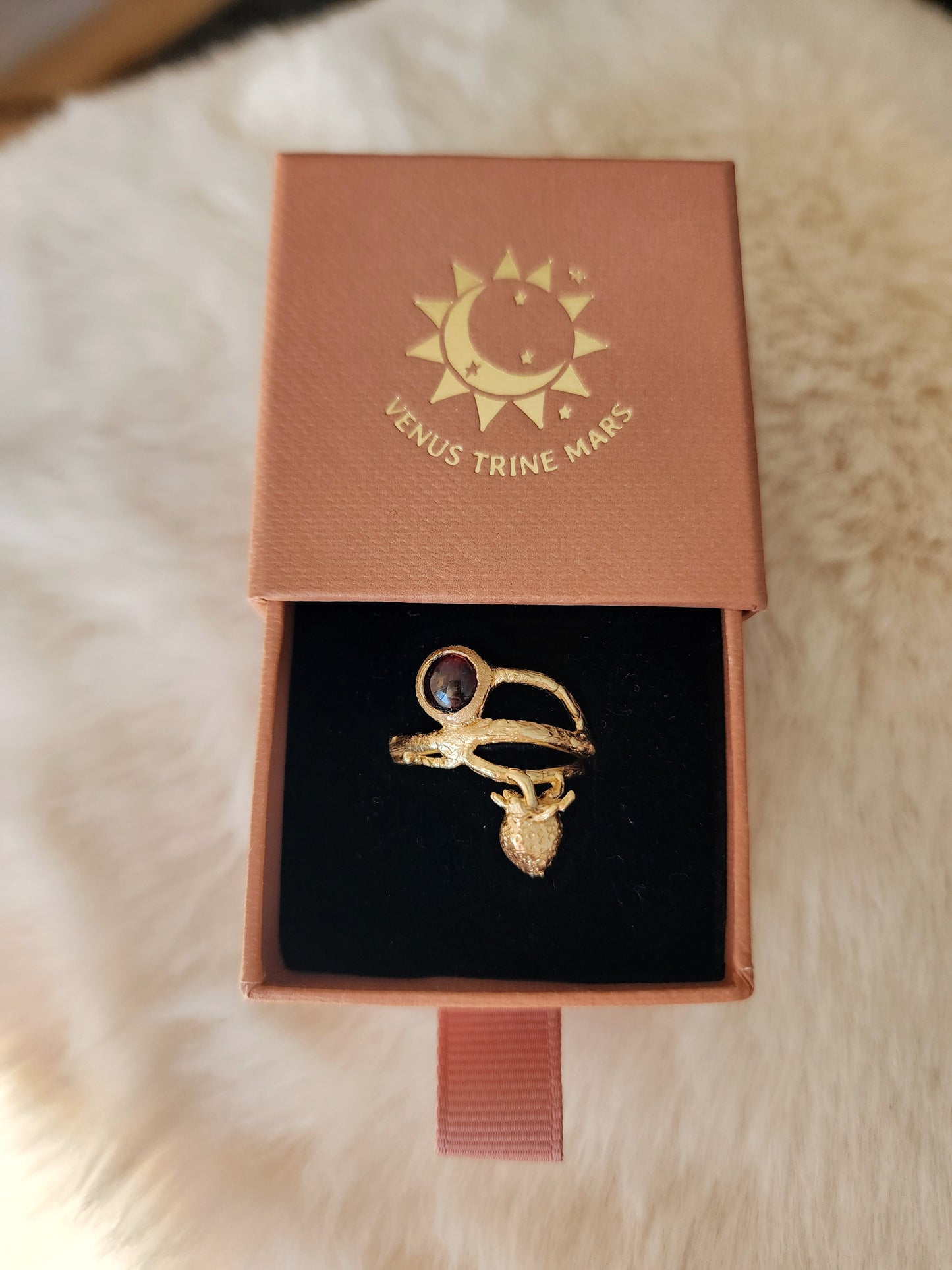 Strawberry Ring - Garnet