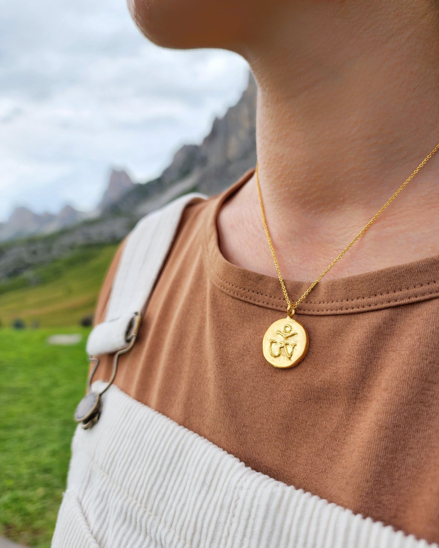 Tibetan Om Pendant & Necklace