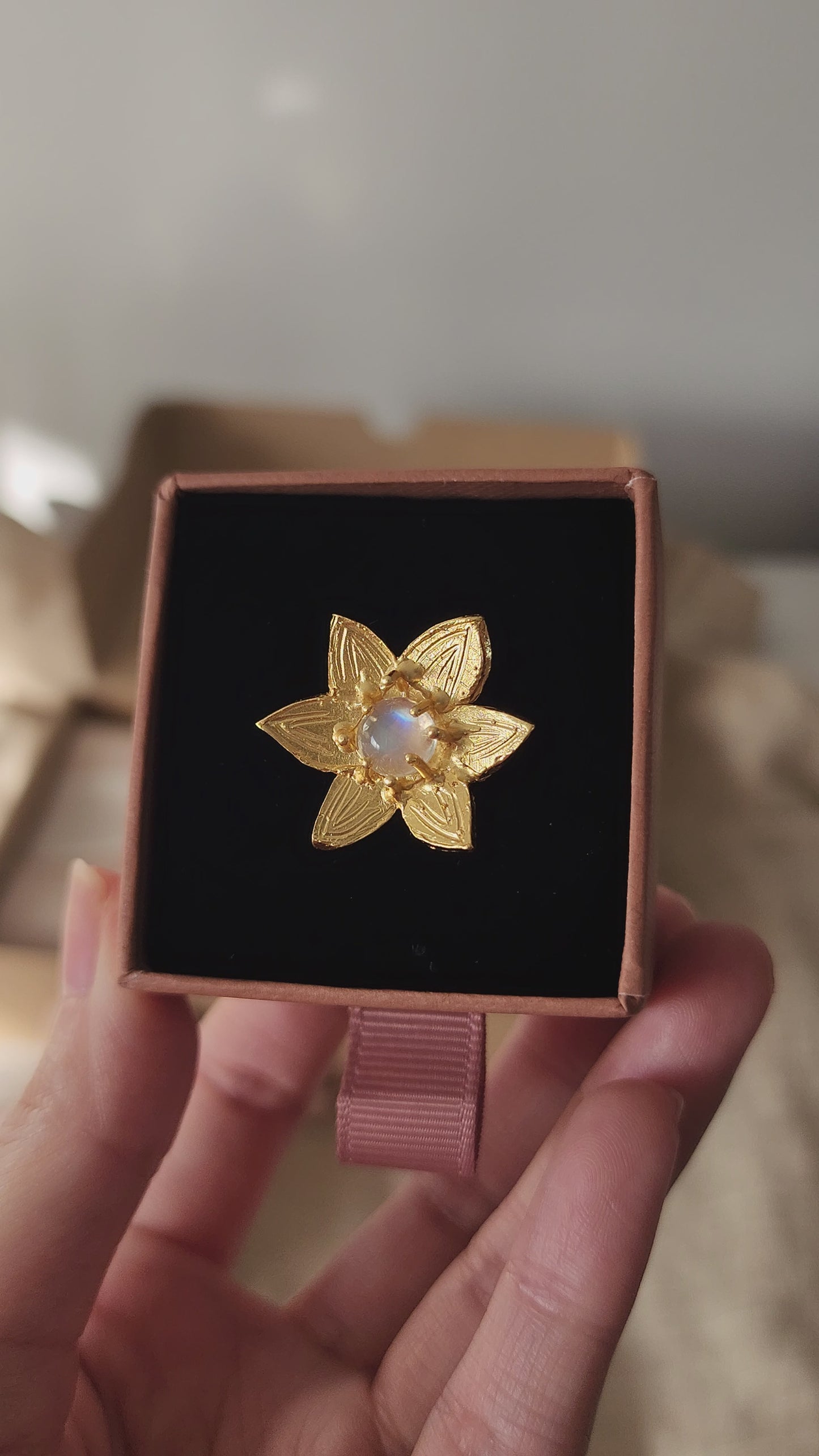Load and play video in Gallery viewer, Nova Moonstone Ring
