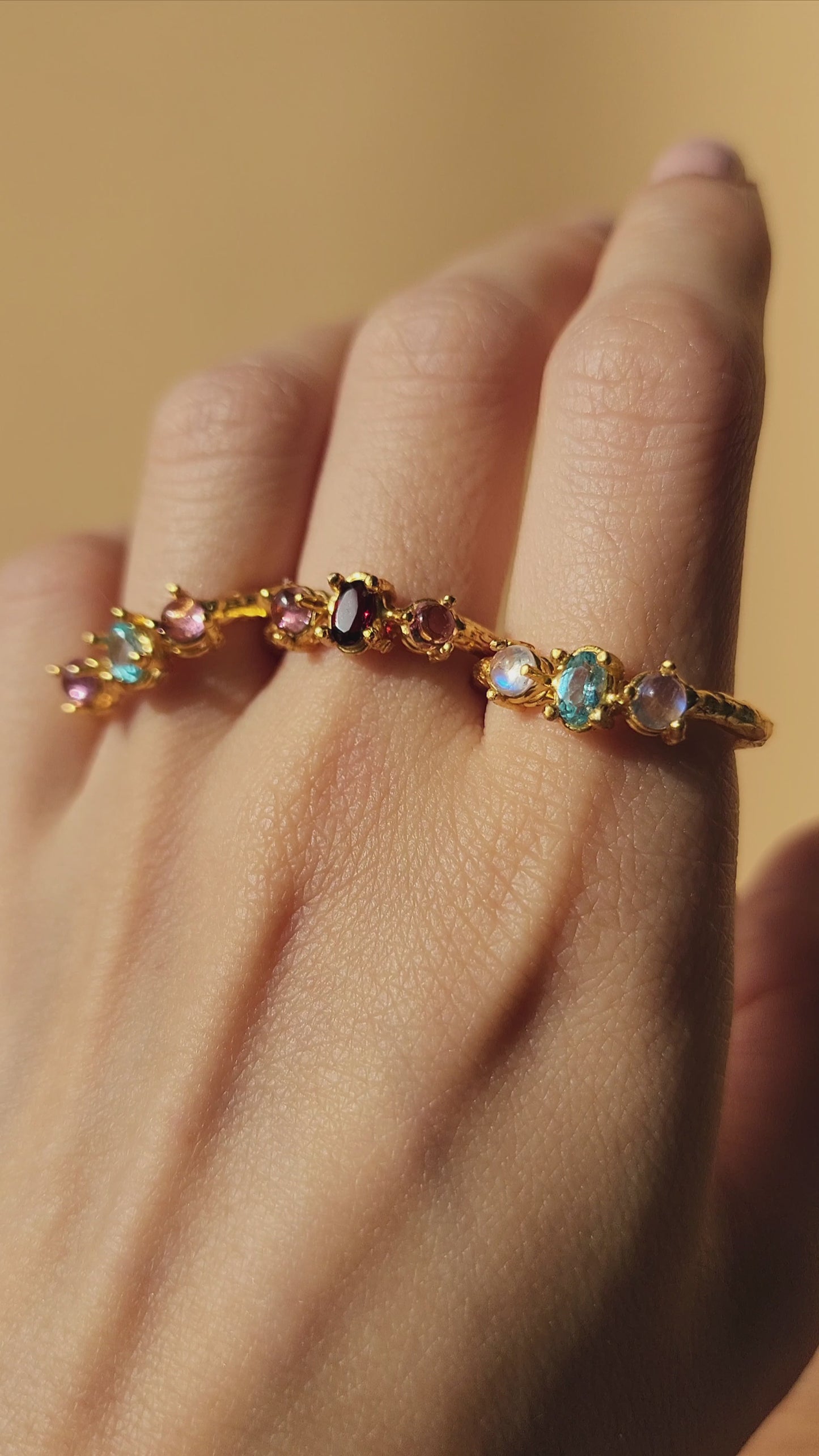 Load and play video in Gallery viewer, Astra Gemstone Ring
