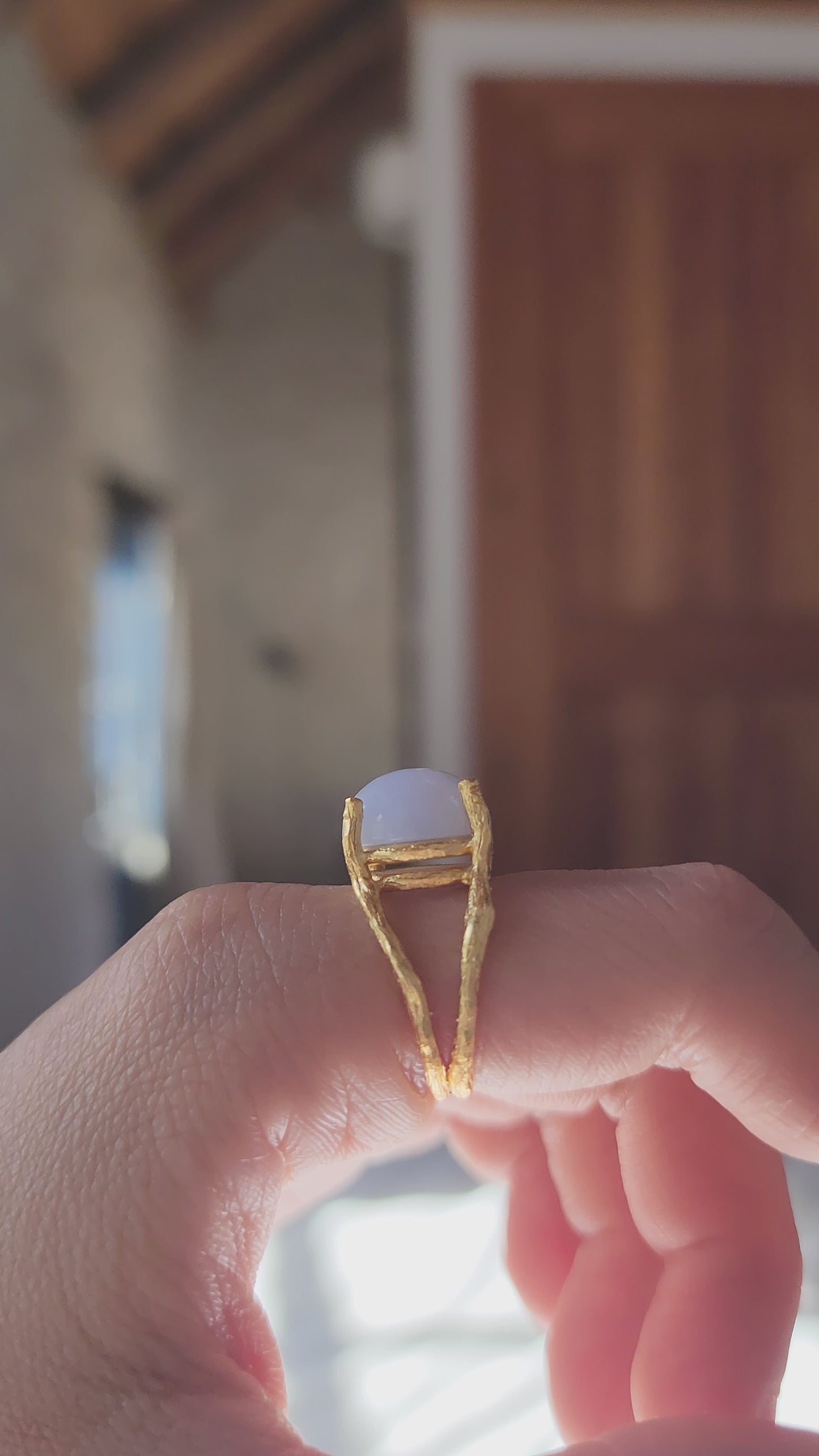 Load and play video in Gallery viewer, Blue Lace Agate Ring
