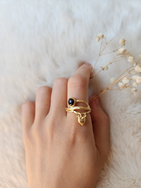 Strawberry Ring - Garnet